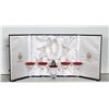 Image 2 : Faberge, Grand Duke Martini Set in Ruby Red