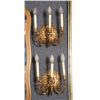 Image 1 : Pair of Electric Three-Arm Wall Sconces