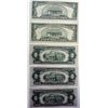 Image 2 : 3 1928 $2 notes a D and 2 F  VF