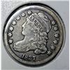 Image 1 : 1837  Bust dime solid VF
