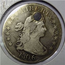 1806 Bust quarter VG detail