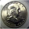 Image 2 : 1954  NGC65 and a 54S PCGS65 Franklin half $