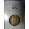 Image 4 : 1954  NGC65 and a 54S PCGS65 Franklin half $