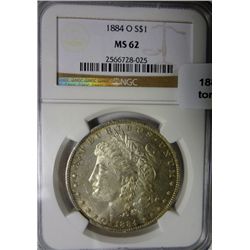 1884O Morgan $  NGC62