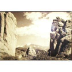 Miniature Orotone Photograph
