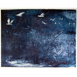 Lawrence Barrett Lithograp