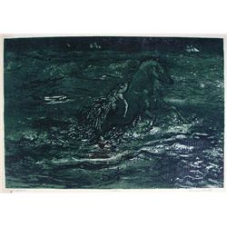 Lawrence Barrett Lithograph