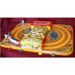 Marke Technofix 284 Tin Litho Toy Racetrack