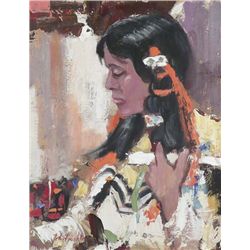 John Franklin Oil on Board