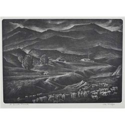 Ila Mae McAfee Lithograph