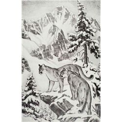 Ila McAfee Lithograph