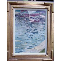 Kang Yon Cho "Overcast Day - Lake Geneva"