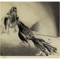 Tom Chouteau Etching