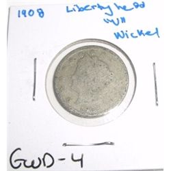 1908 Liberty Head "V" Nickel *GOOD-4 CONDITION*!!