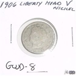 1906 Liberty Head "V" Nickel *GOOD-8 CONDITION*!!