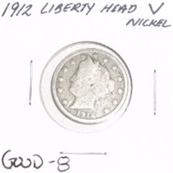 1912 Liberty Head "V" Nickel *GOOD-8 CONDITION*!!