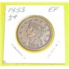 Image 1 : 1853 1/2 Cent *EXTREMELY RARE EXTRA FINE GRADE*!!!