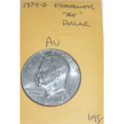 1974-D Eisenhower "IKE" Dollar *AU NICE COIN*!!