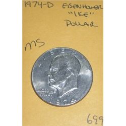 1974-D Eisenhower "IKE" Dollar *MS HIGH GRADE NICE COIN*!!