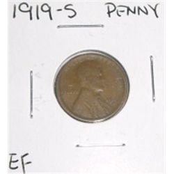 1919-S Lincoln Wheat Cent Penny *EXTRA FINE GRADE NICE COIN*!!