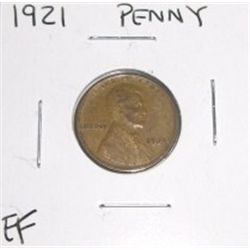 1921 Lincoln Wheat Cent Penny *EXTRA FINE GRADE NICE COIN*!!