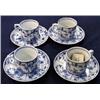 Image 1 : Four blue and white Copenhagen coffee cups an