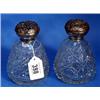 Image 1 : A pair of good quality cut glass perfume bott