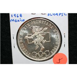 1968 Mexico Olympic 25 Pesos coin ley 0.720