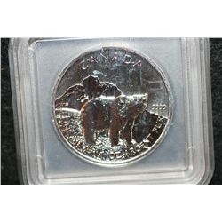 2011 Canada $5, .999 fine 1 oz. Bear, ICG graded MS66