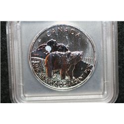 2011 Canada $5, .999 fine 1 oz. Bear, ICG graded MS66