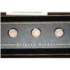 Image 1 : Buffalo nickel in display case, lot of 3, COA included
