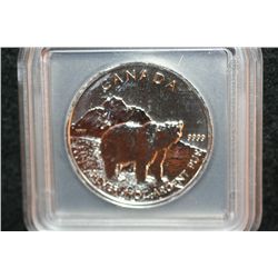 2011 Canada $5, .999 fine 1 oz. Bear, ICG graded MS66