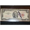 Image 1 : 1953 US Note $2, Red Seal, #A28679098A