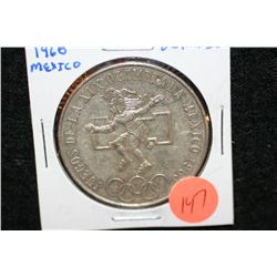 1968 Mexico Olympic 25 Pesos coin, ley 0.720