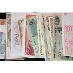 Foreign Bank Notes, various dates, conditions & denominations, lot of 20