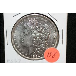 1884-O Silver Morgan $1, MS63