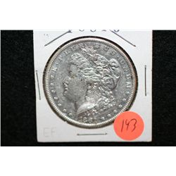 1881-O Silver Morgan $1, EF