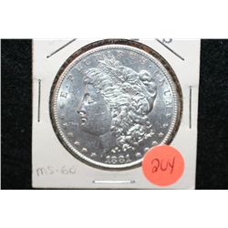 1881-S Silver Morgan $1, MS60