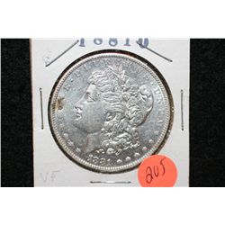 1881-O Silver Morgan $1, VF