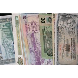 Foreign Bank Notes, various dates, conditions & denominations, lot of 20