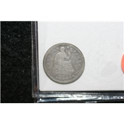 1854 Seated Liberty half dime
