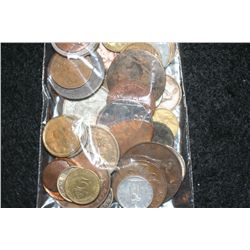 Foreign coins, various dates, conditions & denominations, lot of 25