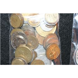 Foreign coins, various dates, conditions & denominations, lot of 50