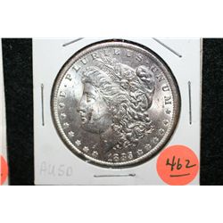 1885-O Silver Morgan $1, AU50
