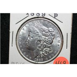 1889 Silver Morgan $1, MS60