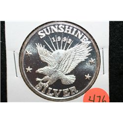 1992 Sunshine Mining Silver, .999 fine 1 oz.