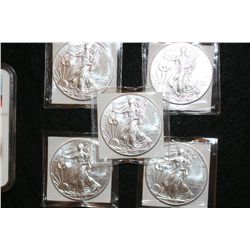 2012 Silver Eagle $1, lot of 5