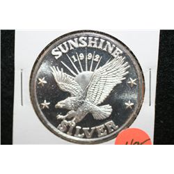 1992 Sunshine Silver Mining, .999 fine 1 oz.