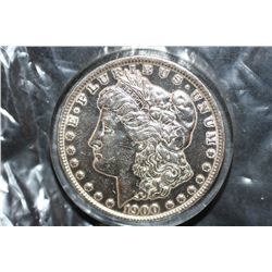 1900-O Silver Morgan $1, 90th Stockholders Meeting First Natl Bank Colorado Springs 1964 on rev.