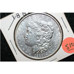 1889 Silver Morgan $1, AU50